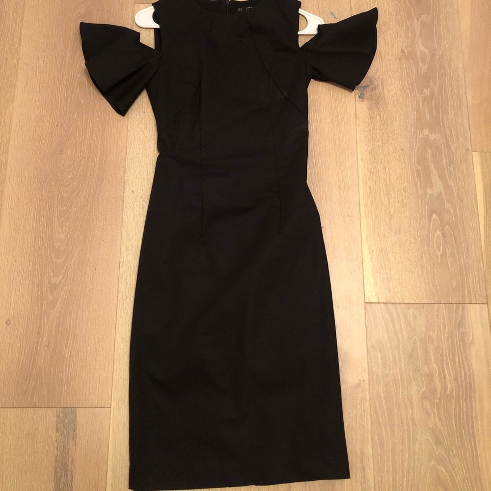 Zara cold shoulder pencil dress